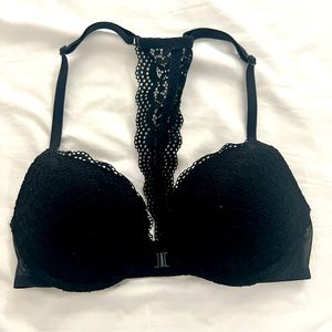 Womens Xhilaration Black Lace 32B Push Up Bra